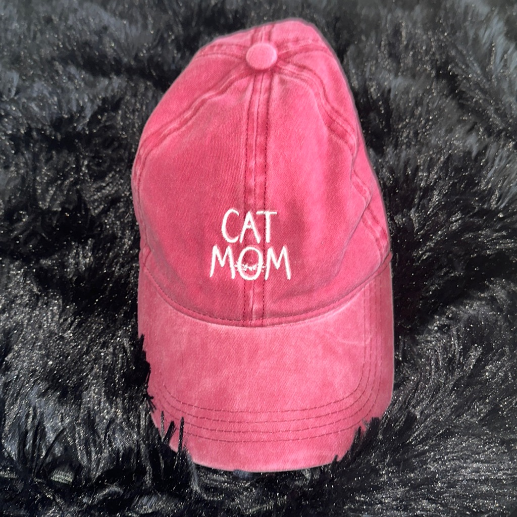 New Cat Mom Adjustable Baseball Hat